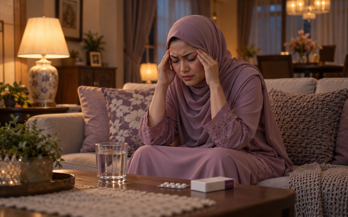 Wanita sakit kepala migrain